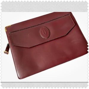 Authentic Cartier Clutch Bag Purse Handbag